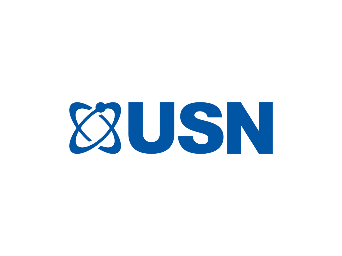 USN logo in blue on a white background