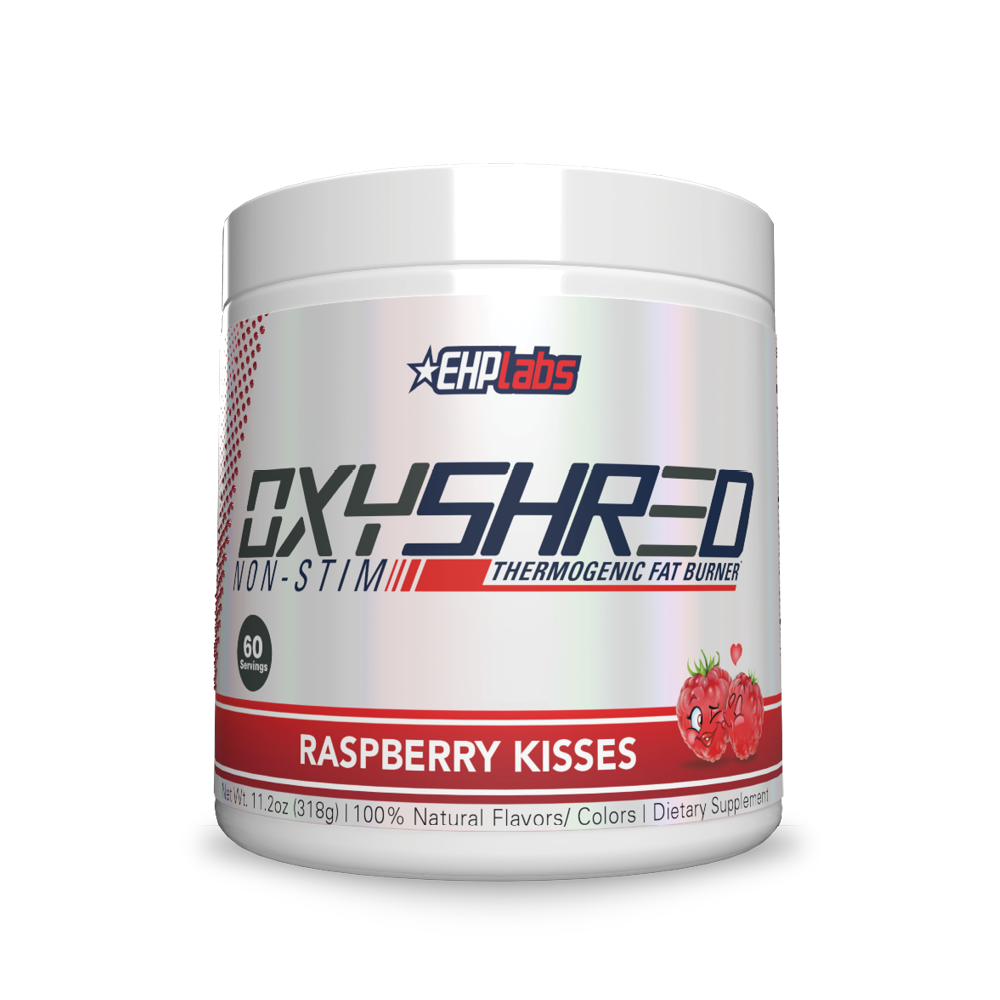 EHP Labs OxyShred Non-Stim fat loss thermogenic with Raspberry Kisses flavor