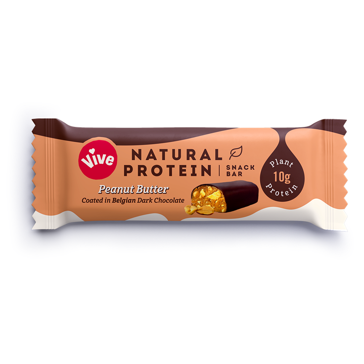 Vive Natural Protein Snack Bar - 12x49g / Peanut Butter - Protein Bars