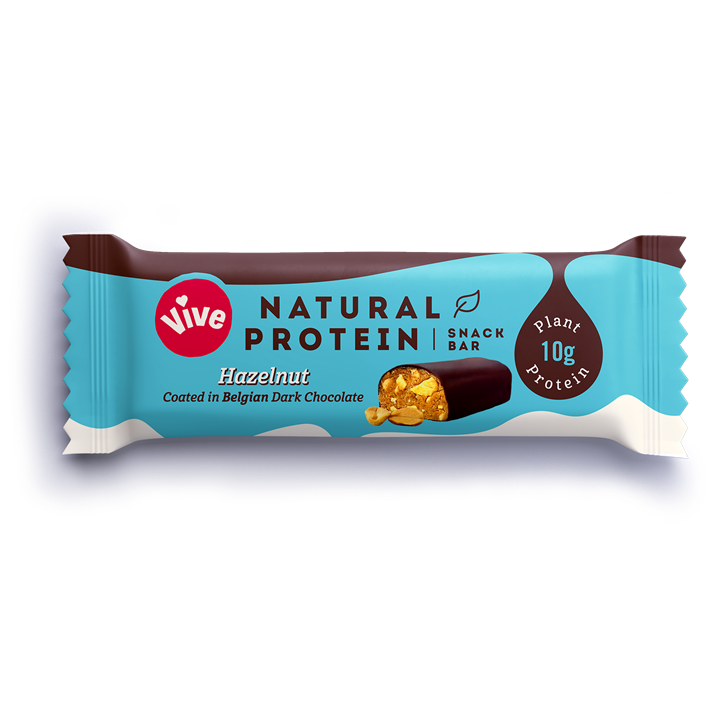 Vive Natural Protein Snack Bar - 12x50g / Hazelnut - Protein Bars