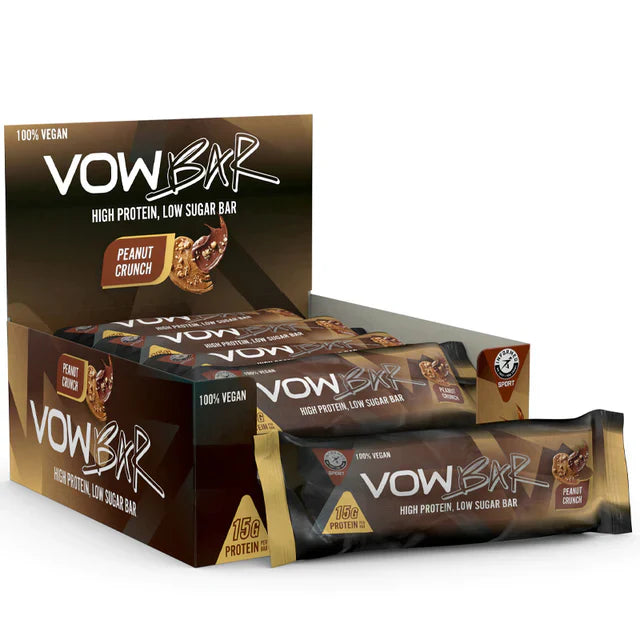 VOW Nutrition VOW Bar - 12x48g / Peanut Crunch - Protein Bars