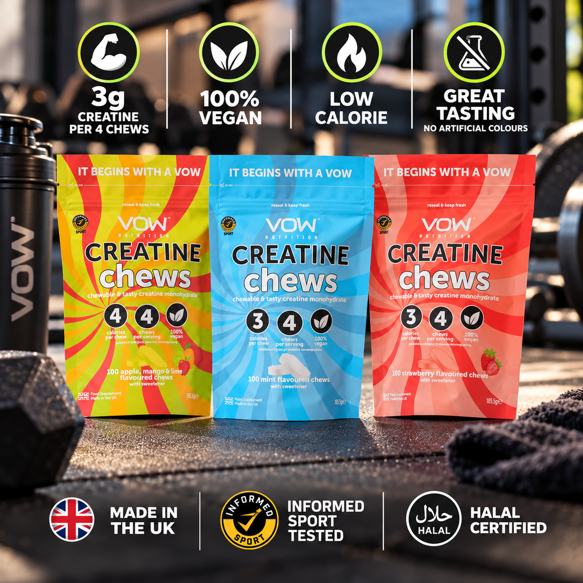 VOW Nutrition Creatine Chews