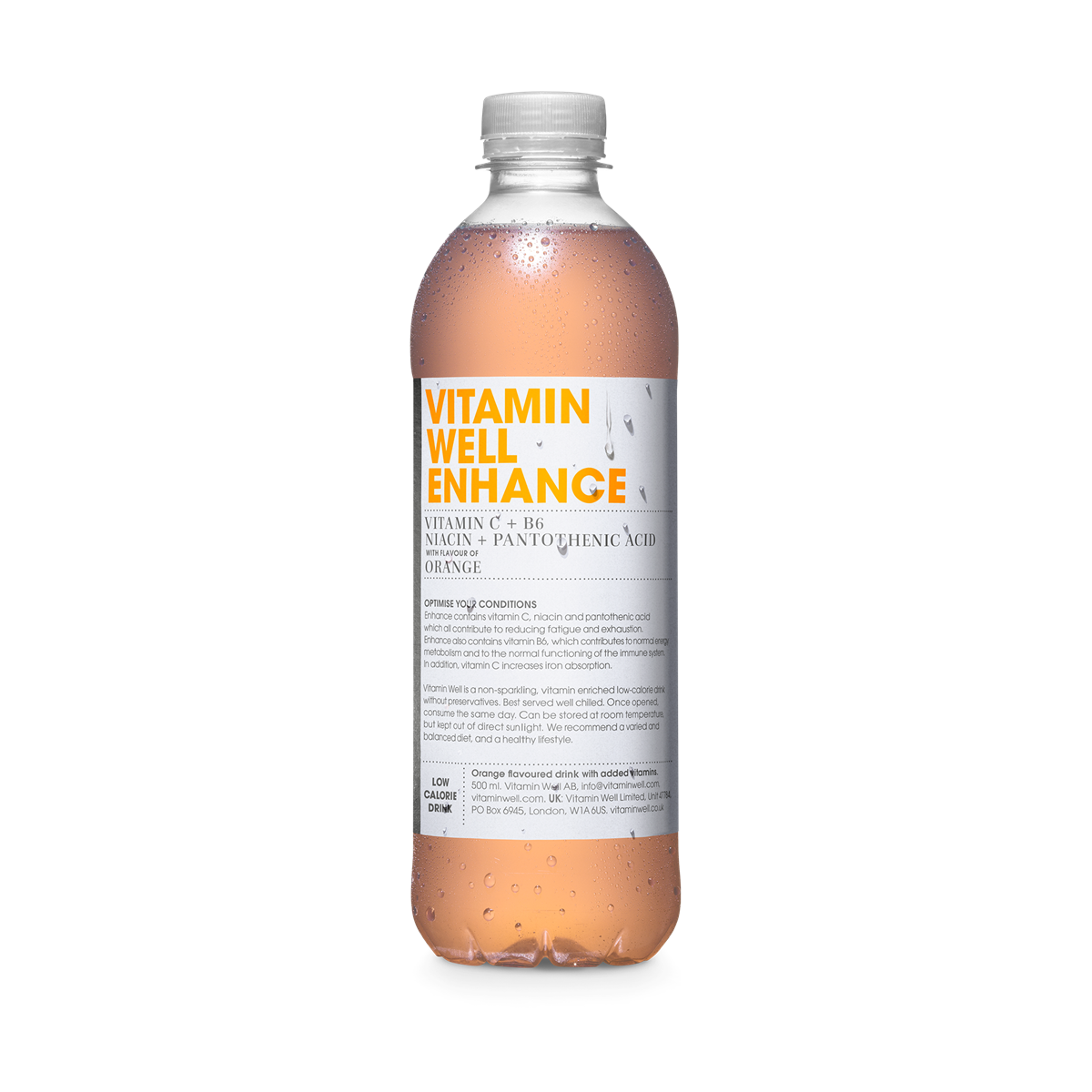 Vitamin Well Enhance Orange drink to help combat fatigue and boost iron absorption