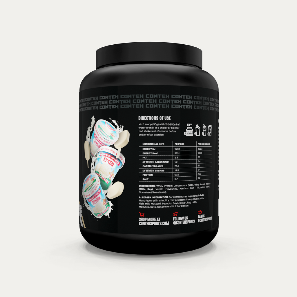 Conteh Sports Repair - 1980g / Vanilla Ice Cream - Protein Blend Powder (Whey Protein Concentrate Whey Protein Isolate