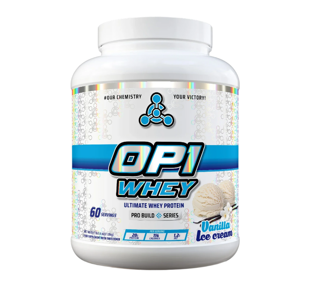 Chemical Warfare OP1 Whey - 1.8kg / Vanilla Ice Cream - Whey Protein Powder