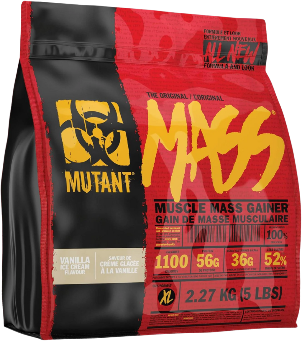 Mutant Mass Vanilla Ice Cream - 2.27kg / Vanilla Ice cream - Weight Gainer Powder