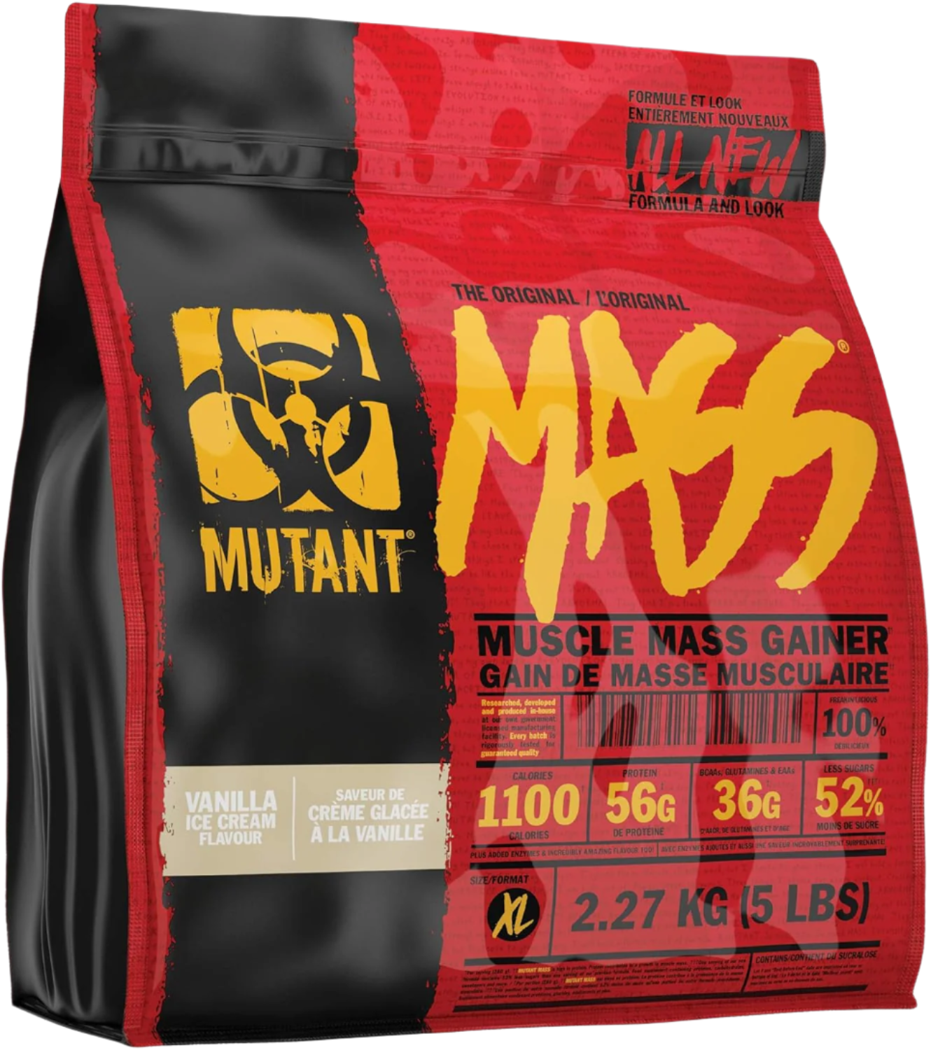 Mutant Mass Vanilla Ice Cream - 2.27kg / Vanilla Ice cream - Weight Gainer Powder
