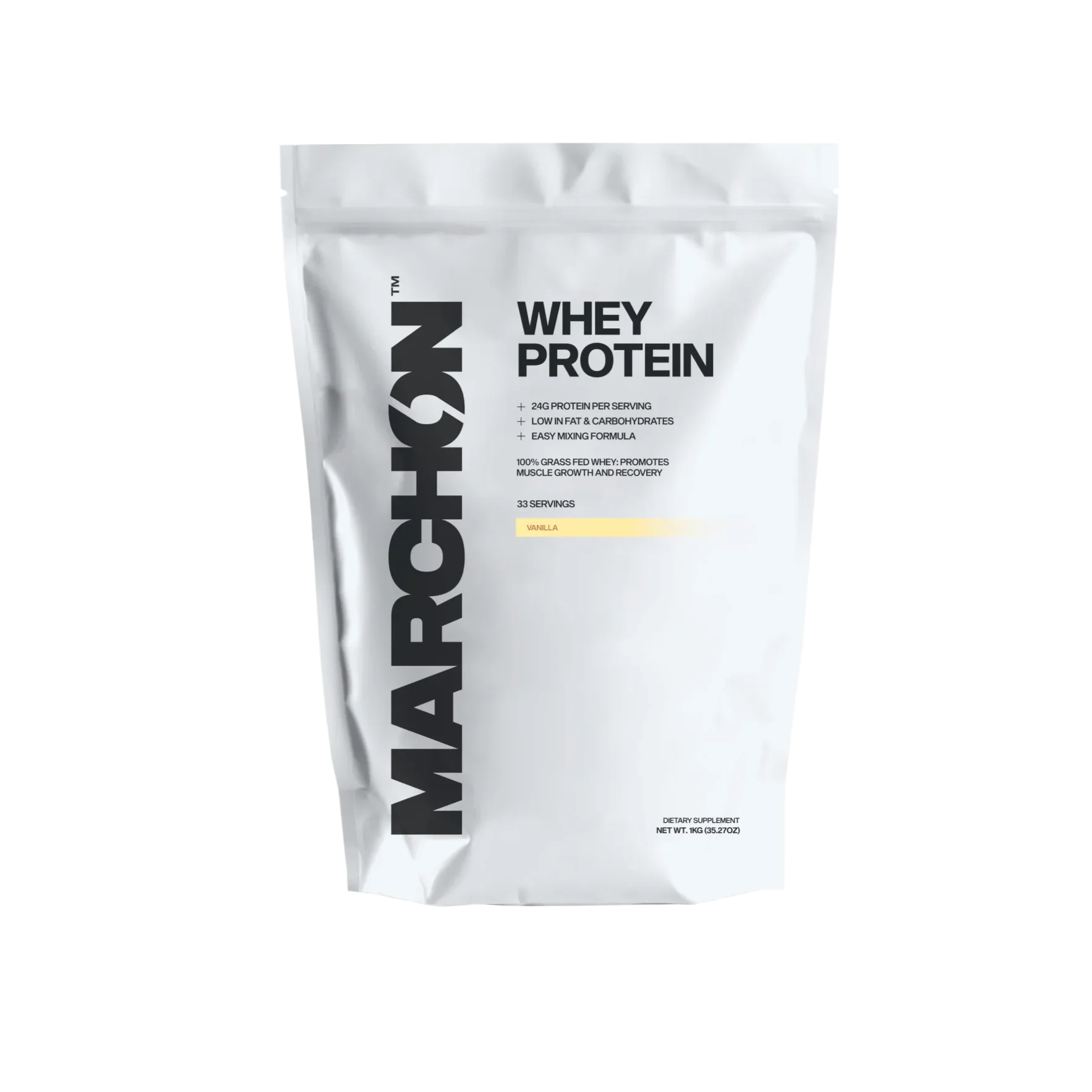 Marchon Supplements Whey Protein - 1kg / Vanilla - Whey Protein Powder