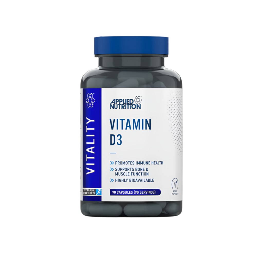 Applied Nutrition VITALITY Vitamin D3 90 Veg Caps - 90Veg Caps - Vitamin D3 Capsules