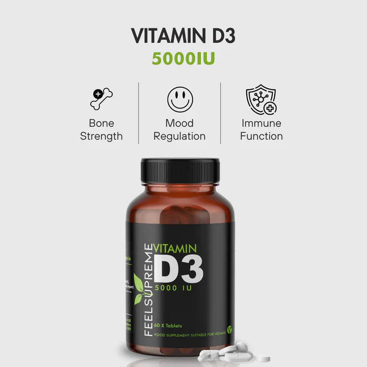 Feel Supreme Vitamin D3 5000iu - MyGymSupplements