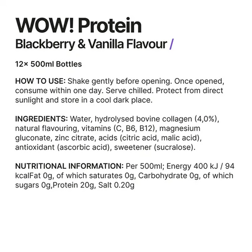 Wow Hydrate WOW! Protein 12x500ml - MyGymSupplements