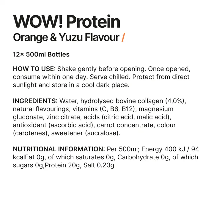 Wow Hydrate WOW! Protein 12x500ml - MyGymSupplements