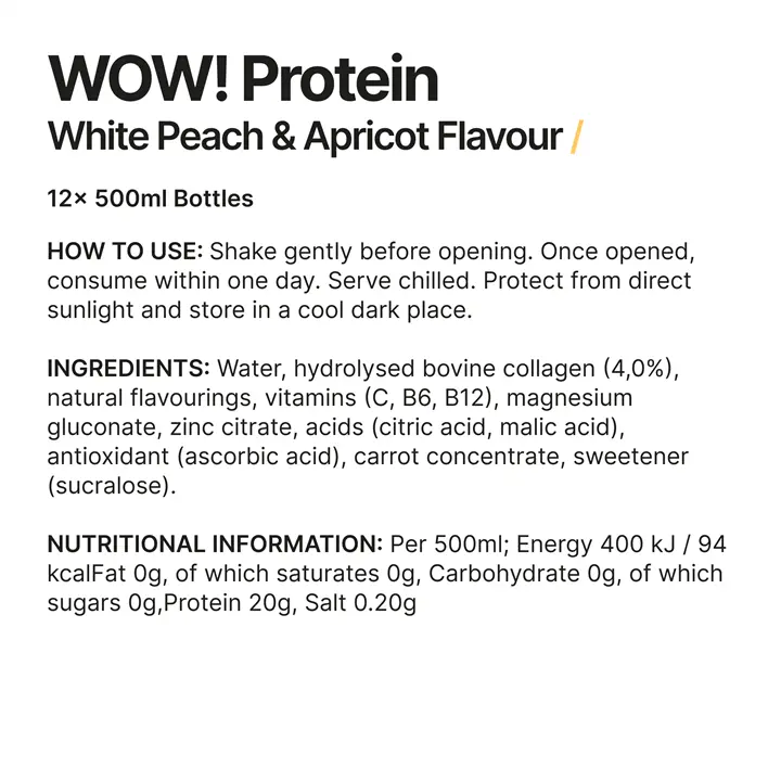 Wow Hydrate WOW! Protein 12x500ml - MyGymSupplements