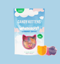 Colorful Candy Kittens Wanderlust gummies in a bag with two candies, perfect for kittens 10x140g