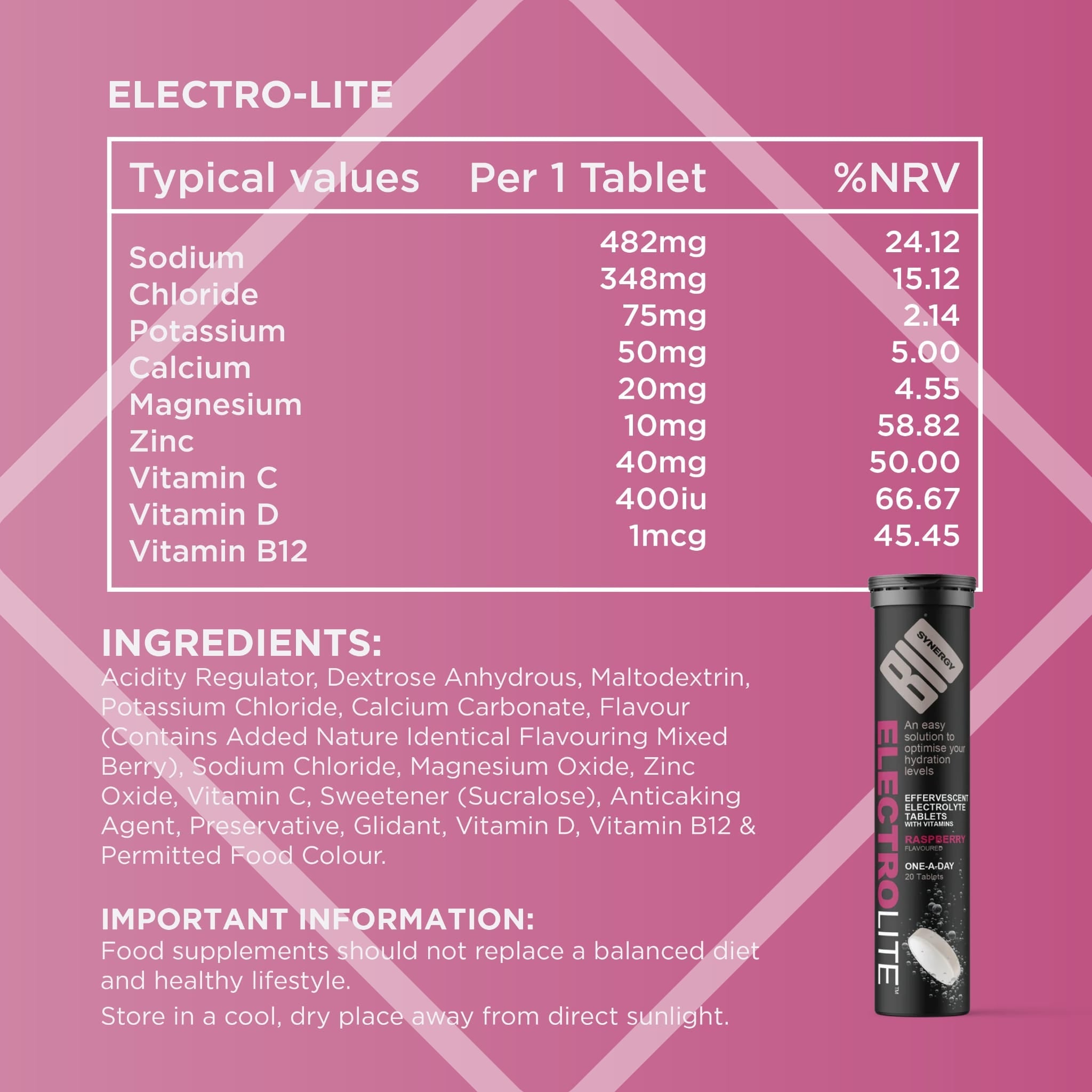 Bio-Synergy Electro-Lite Effervescent 20 Tabs