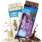 WheyBetterProtein Chocolate Immune Blend of Vitamins - 12x75g / Protein Milk Chocolate - Protein Bars