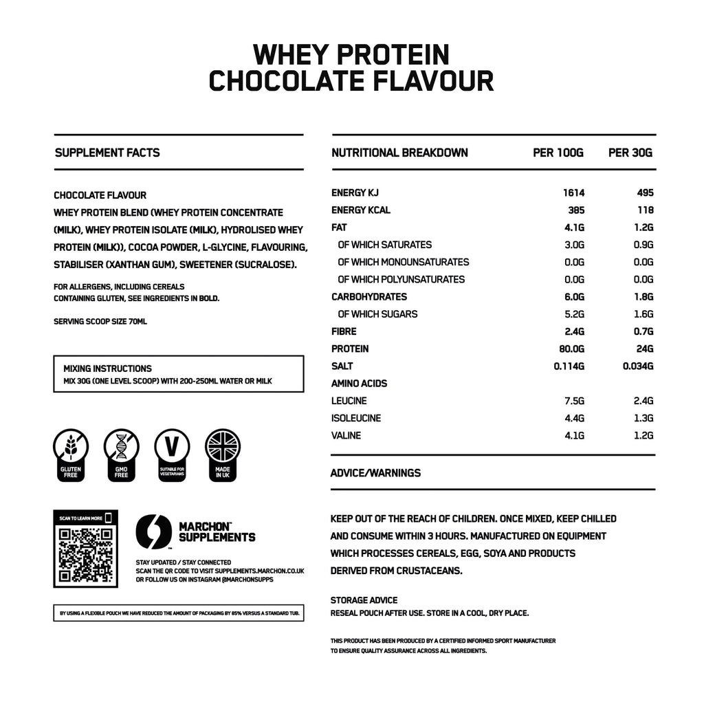 Marchon Supplement Whey Protein 1kg - MyGymSupplements