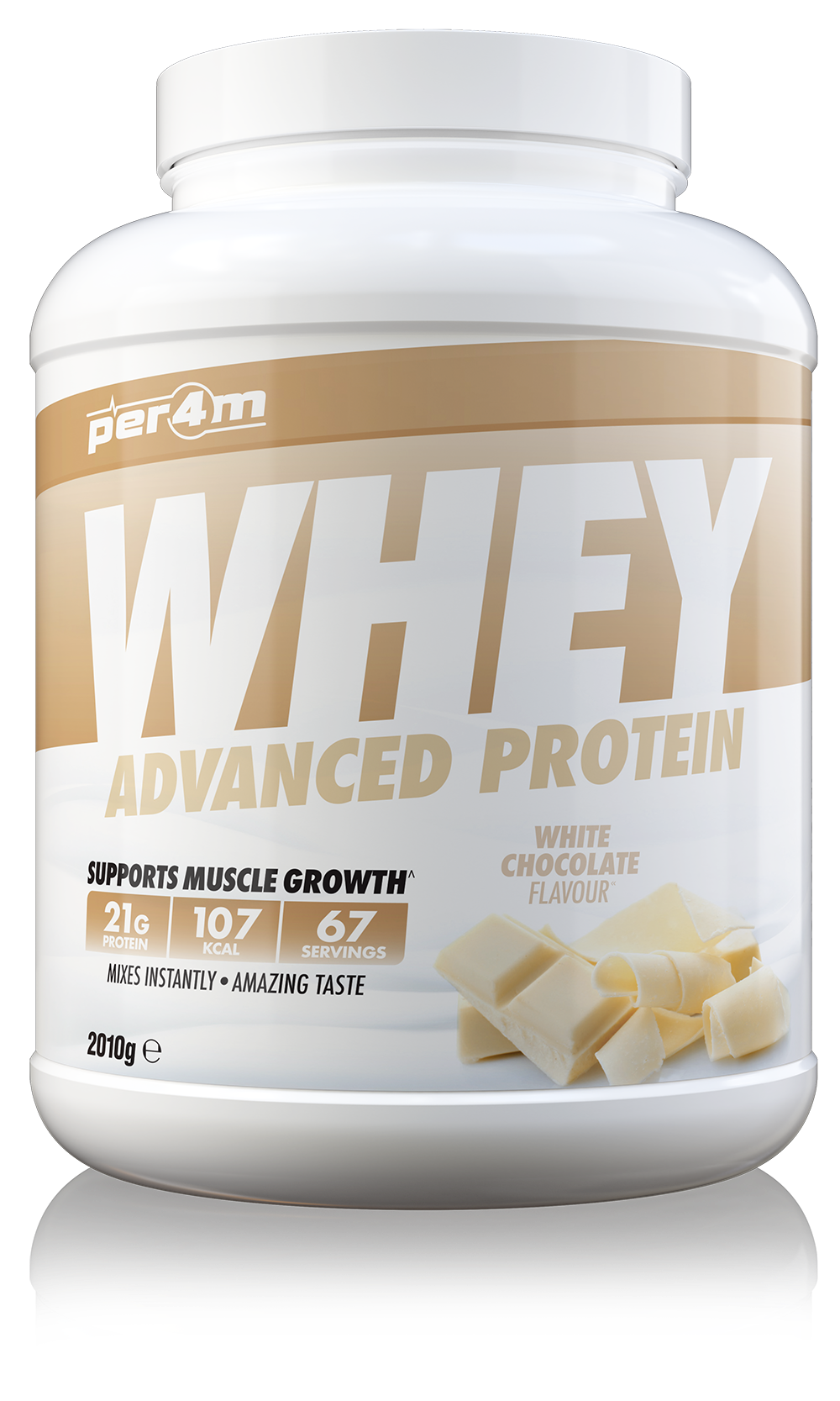 Per4m Advanced Whey Protein - 2.01kg / White Chocolate - Whey Protein Powder