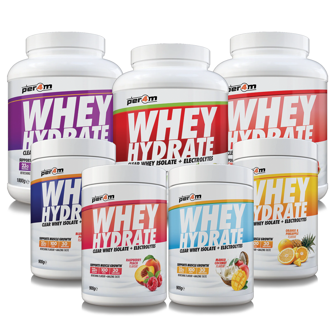 Per4m Clear Whey Hydrate | Light Refreshing Protein with Electrolytes - Clear Whey Protein Powder