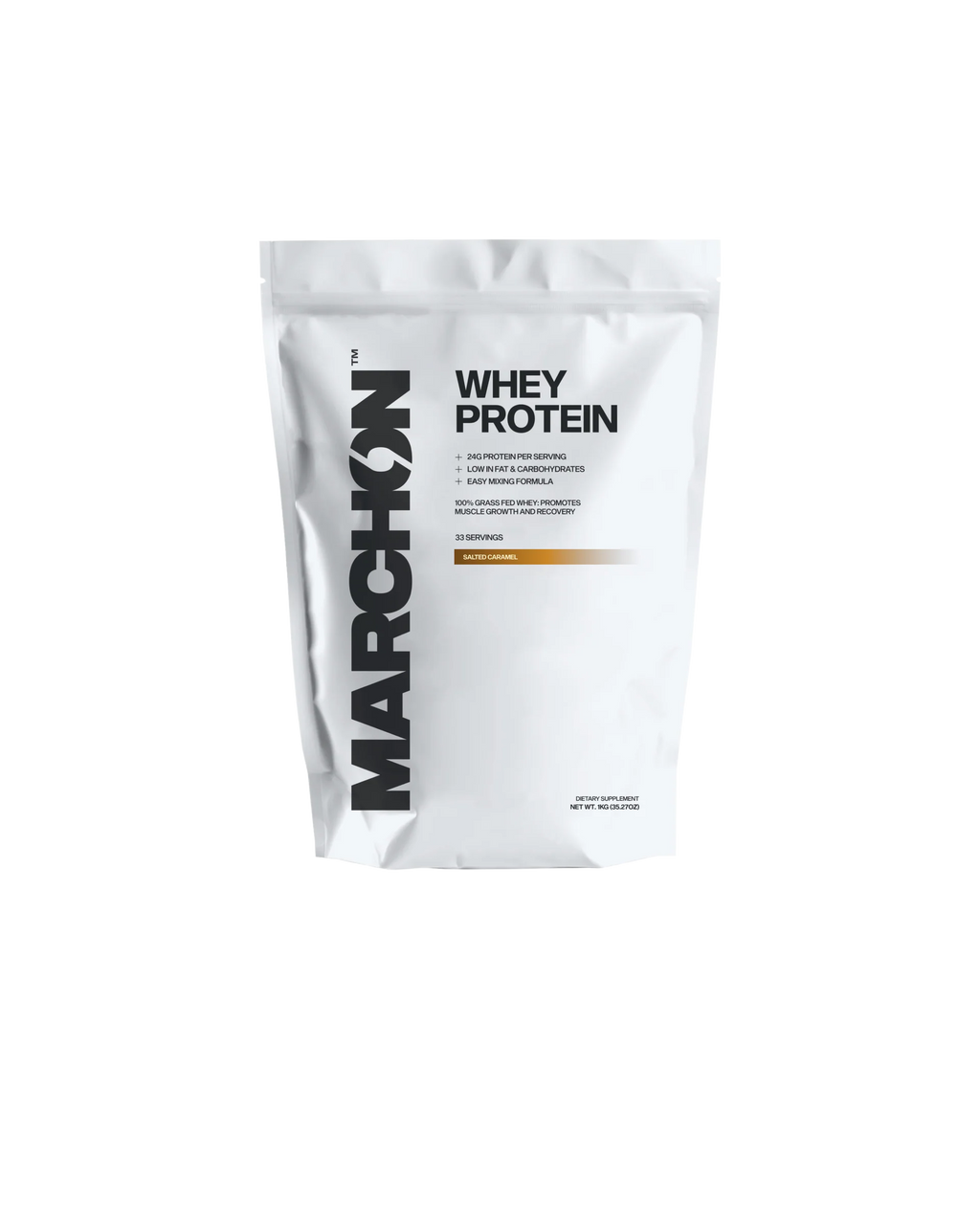 Marchon Supplements Whey Protein - 1kg / Salted Caramel - Whey Protein Powder