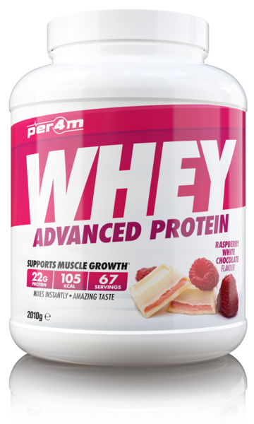 Per4m Advanced Whey Protein - 2.01kg / Raspberry White Chocolate - Whey Protein Powder