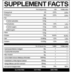 Nutritional facts label for Marchon™ Women’s Formula with marine collagen and hormonal balance