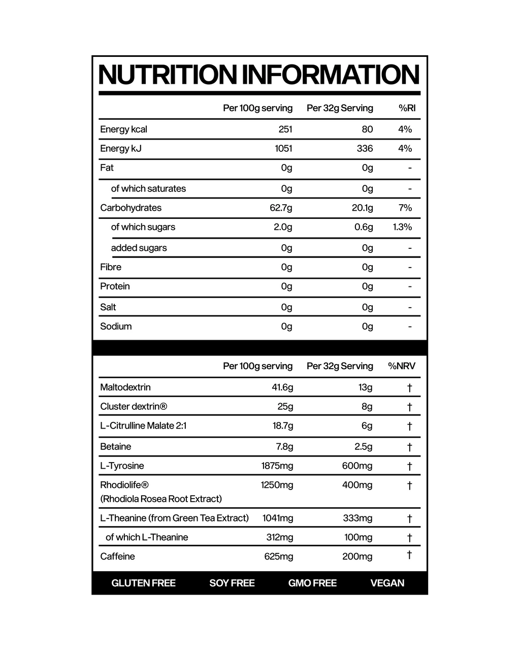 Marchon Supplements Workout Fuel 2.0 With Caffeine - MyGymSupplements