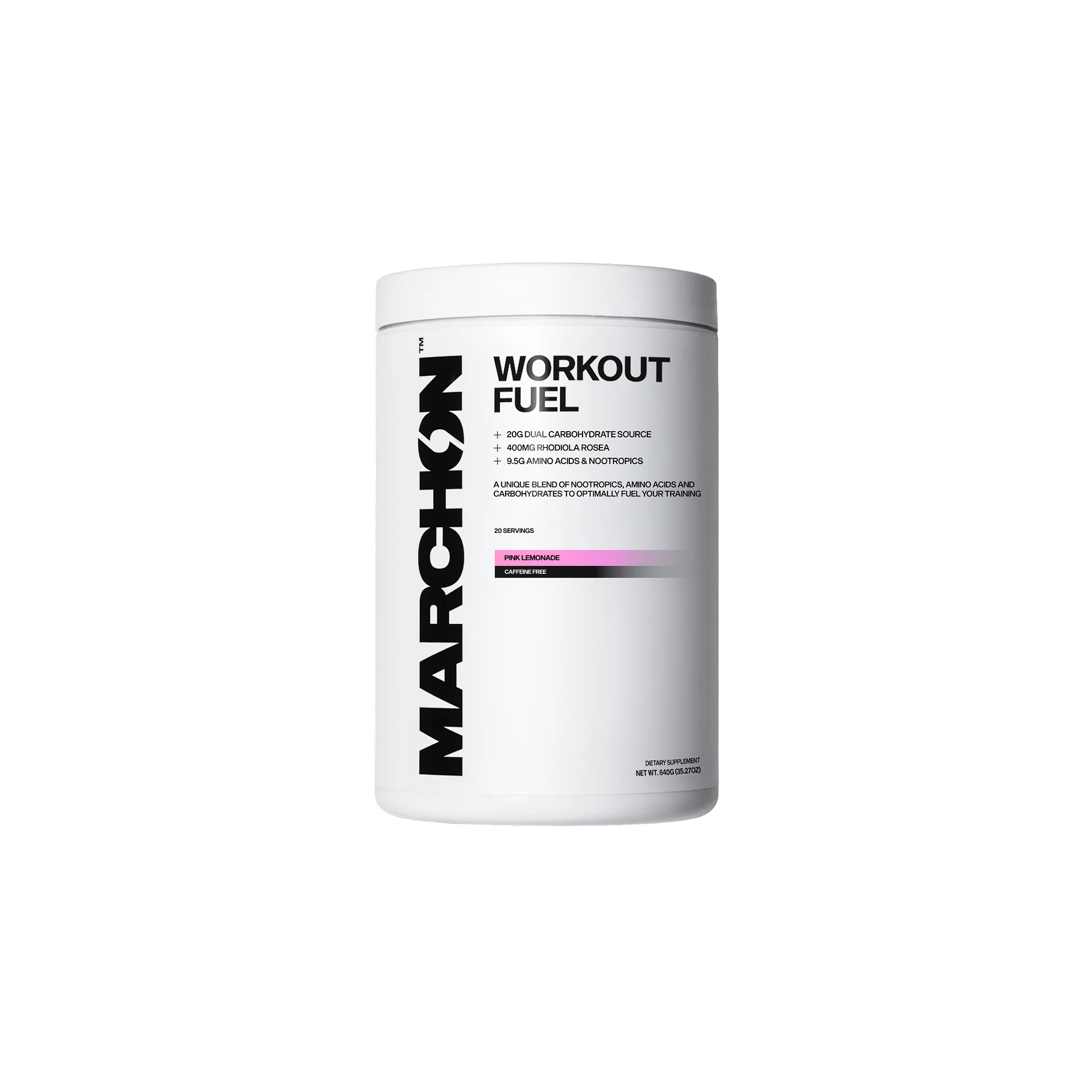 Marchon Supplements Workout Fuel 2.0 Caffeine Free