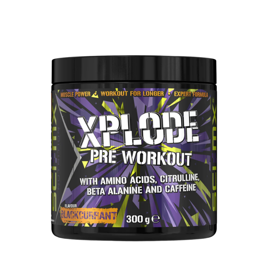 SCI-MX X-PLODE Pre-Workout - 300g / Blackcurrent - Pre-Workout Powder