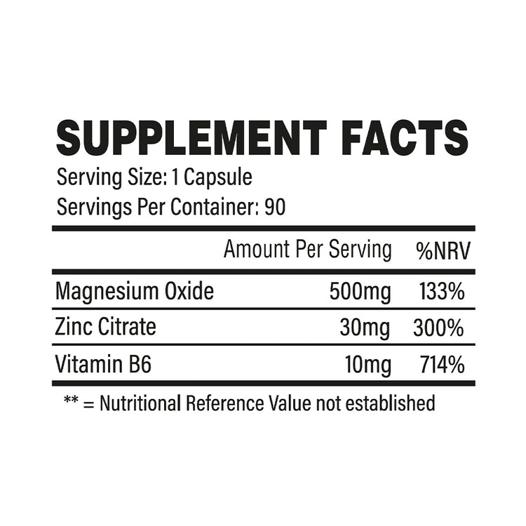 Trained By JP ZMA - 90 Caps - ZMA Capsules
