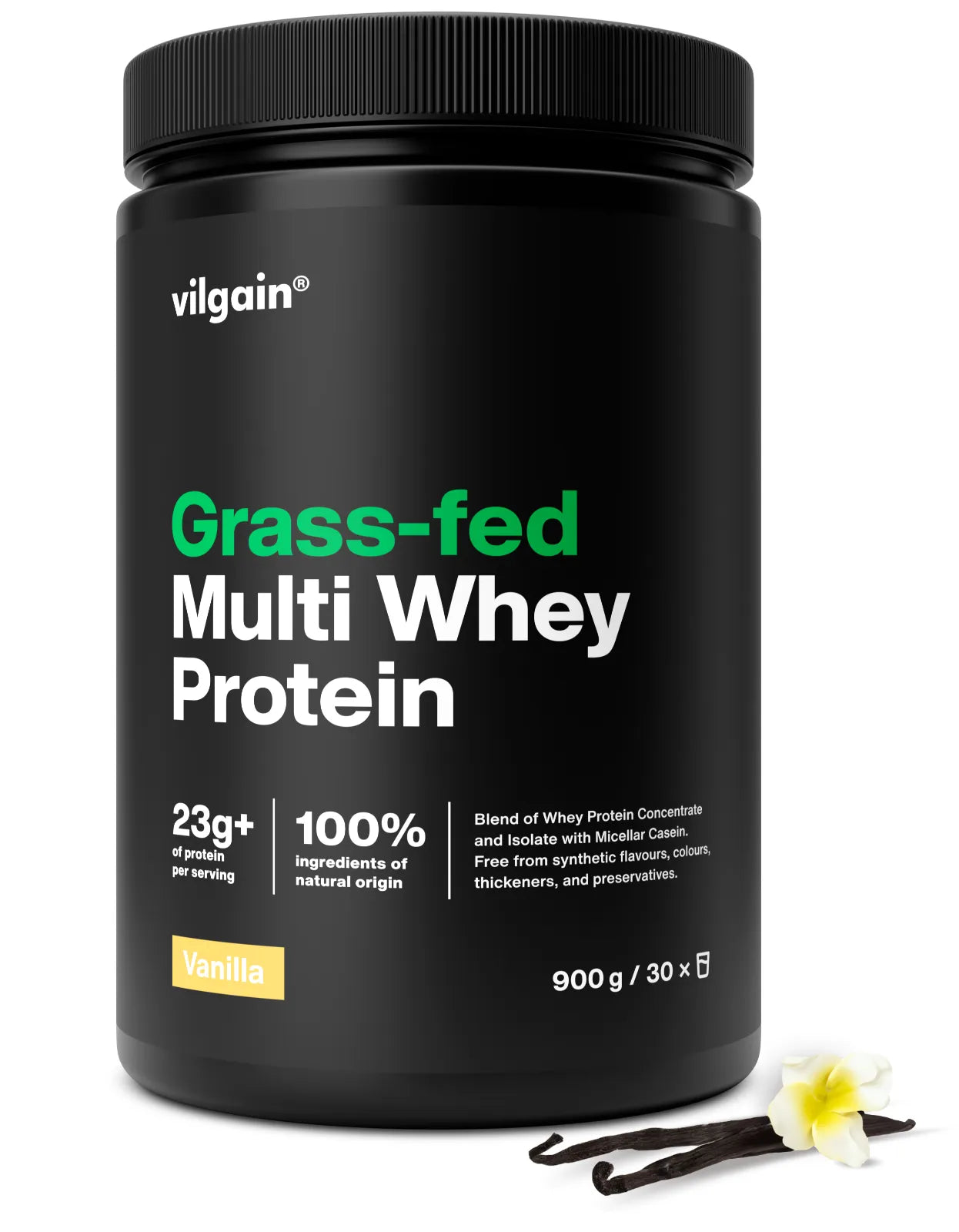 Vilgain Grass-fed Multi Whey Protein - 900g / Vanilla