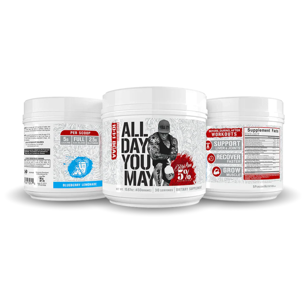 Rich Piana 5% Nutrition All Day You May Legendary Series Amino Acids Powder