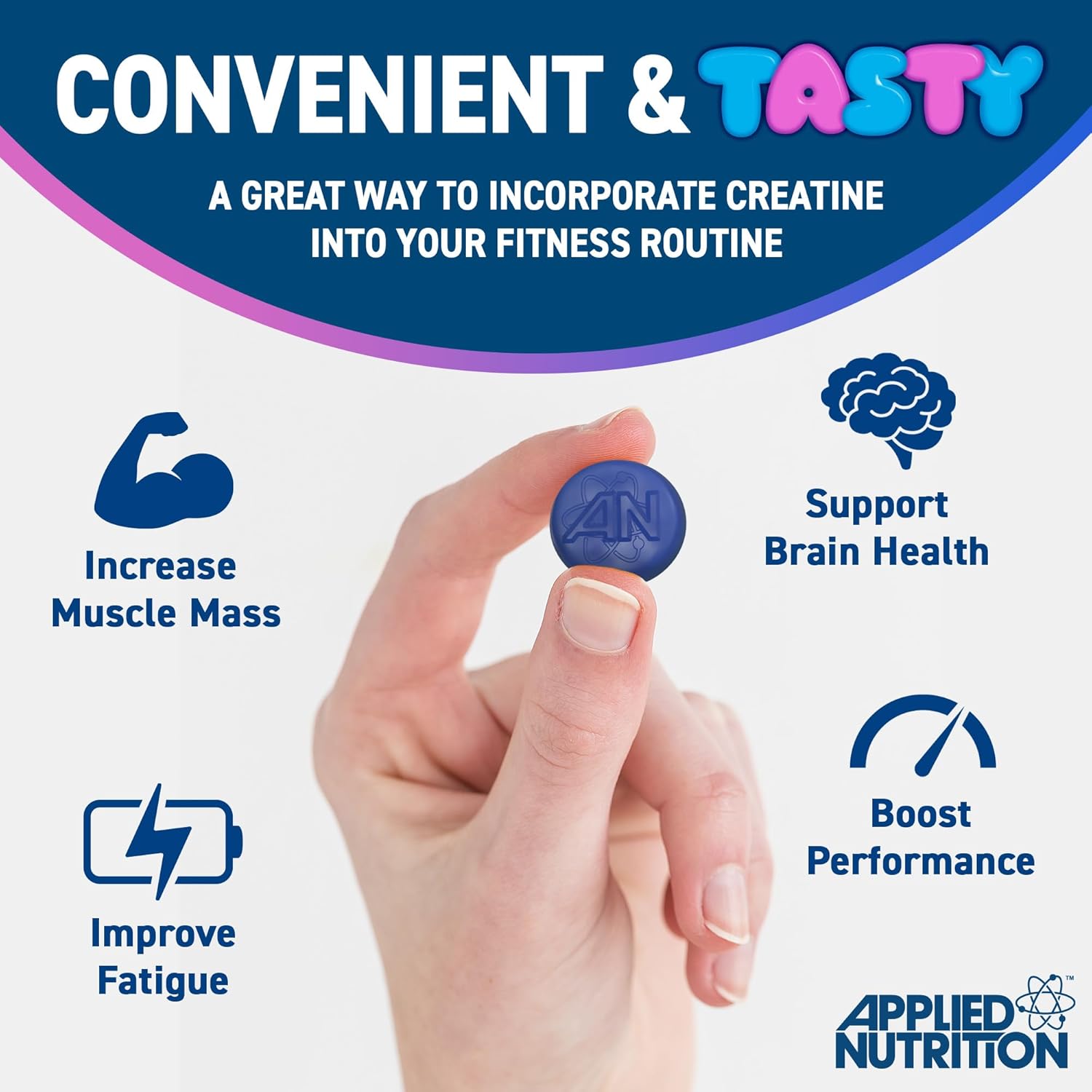 Applied Nutrition Creatine Gummies 80Gummies - 80 Gummies / Million Blackcurrant - Creatine Gummies