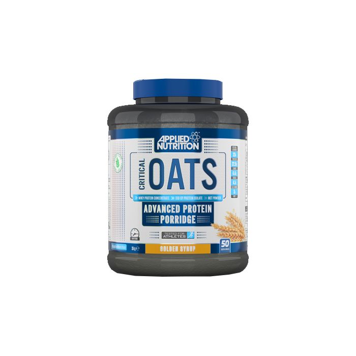 Applied Nutrition Critical Oats container with organic wholegrain oats and whey protein