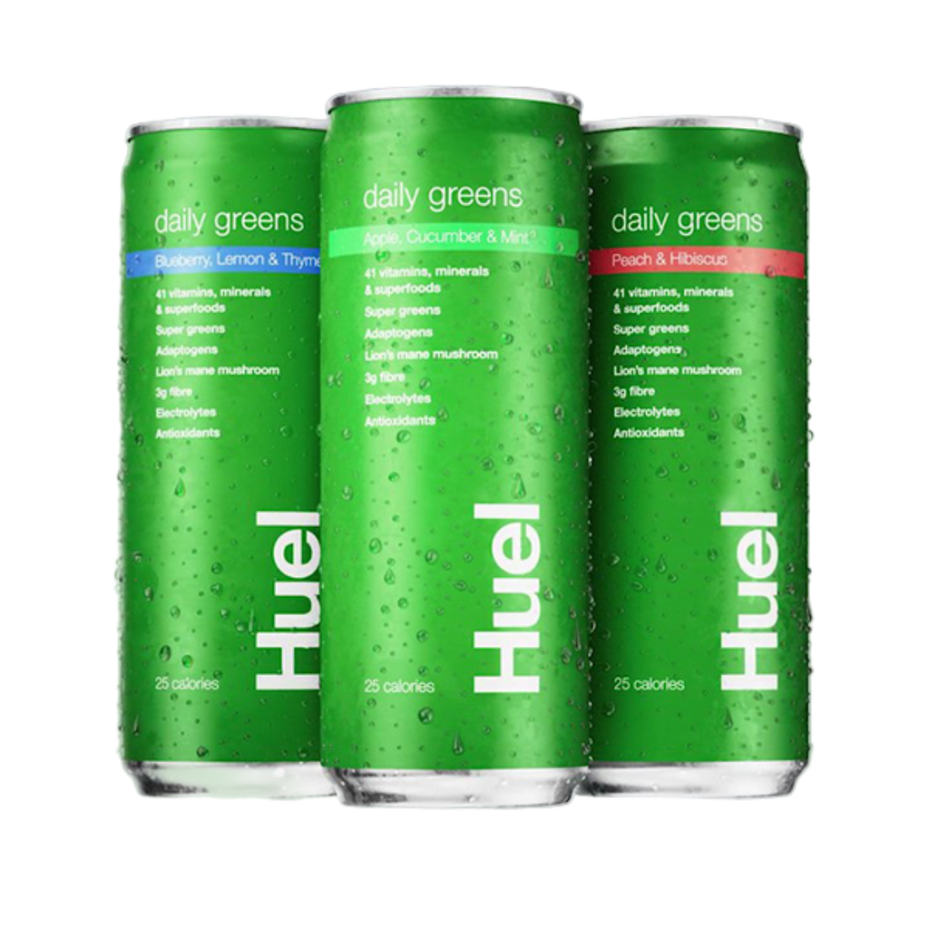 Huel Daily Greens Sparkling Drink 12x330ml - MyGymSupplements