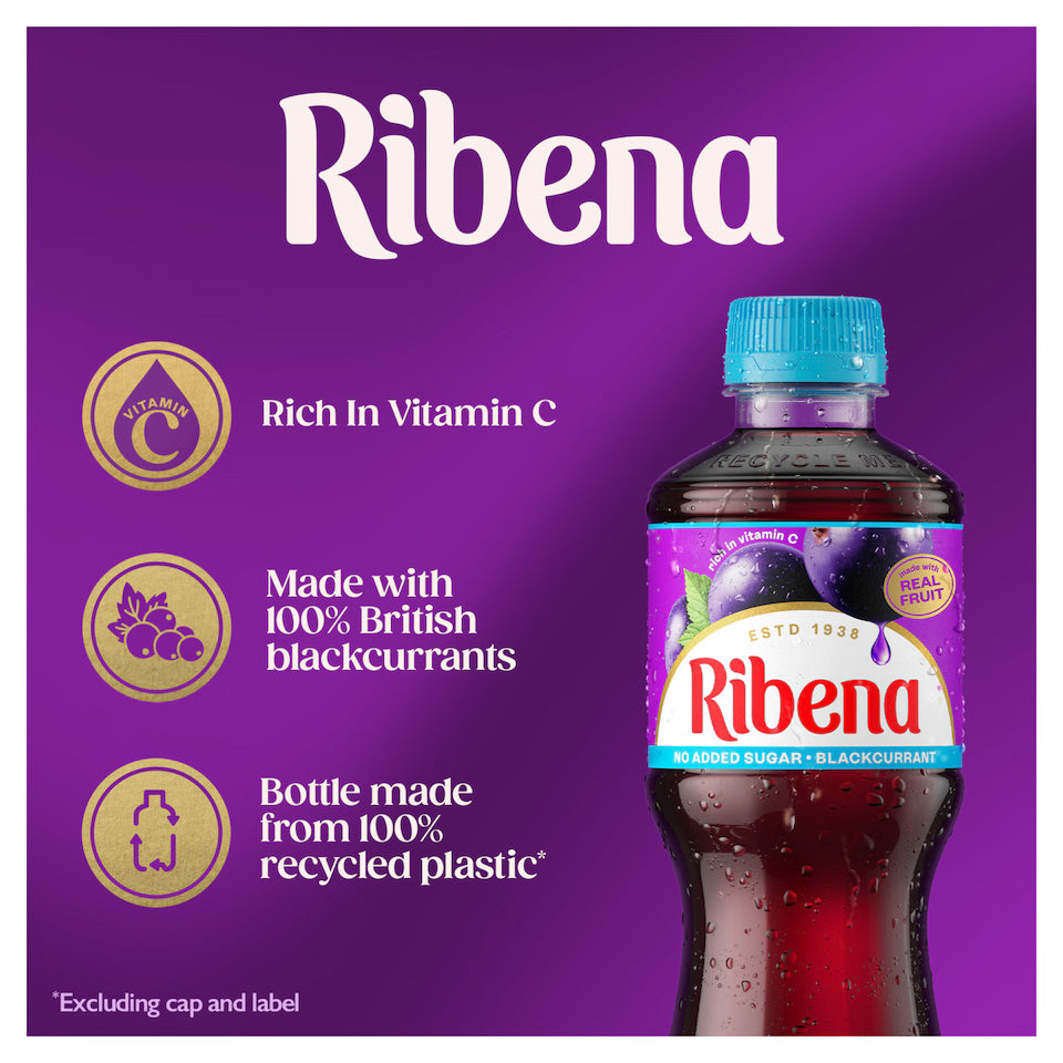 Ribena No Added Sugar 12x500ml - MyGymSupplements