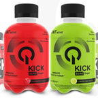 QNT Kick Energy zero sugar lemon lime and raspberry drinks with guarana extract