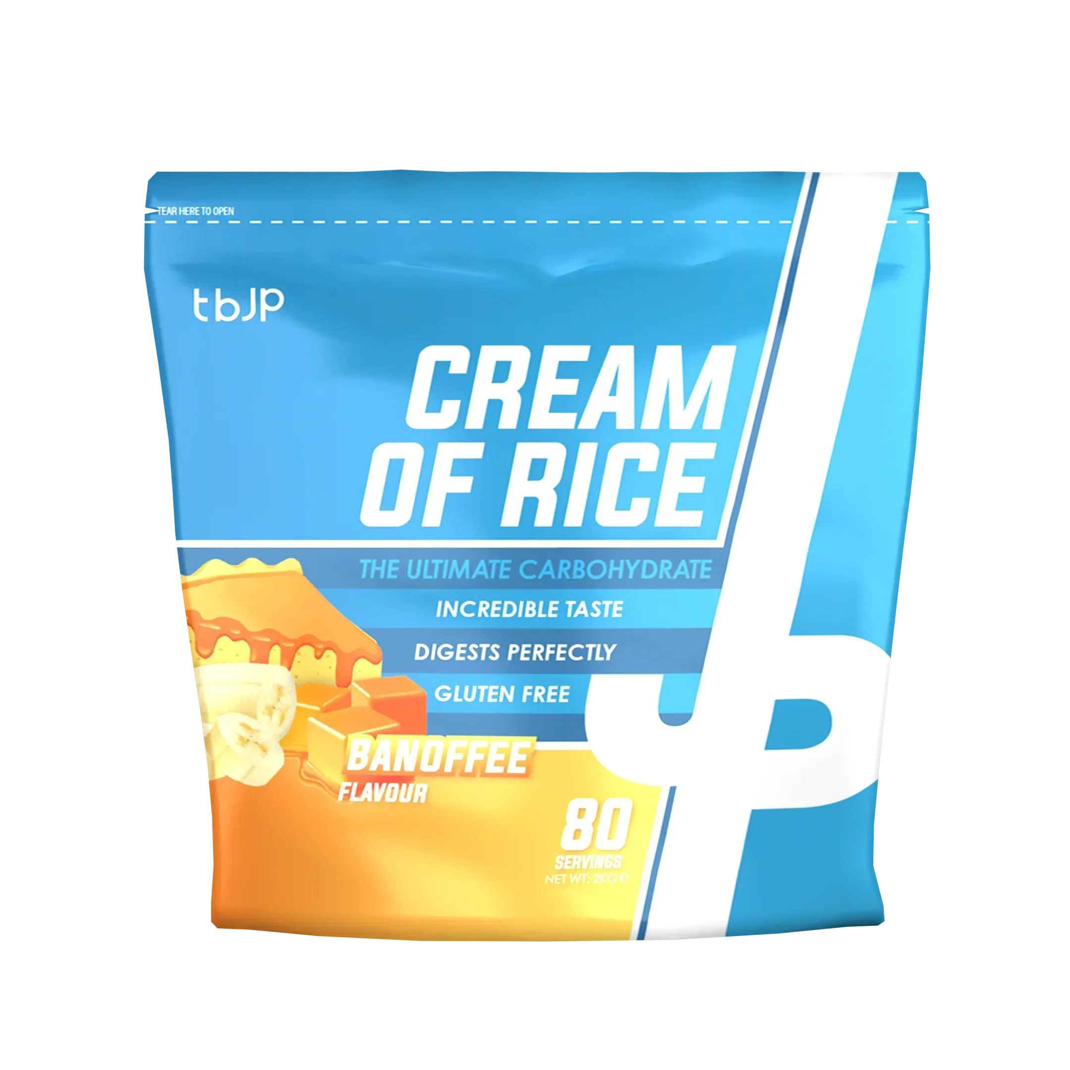 Trained By JP Cream Of Rice - 2kg / Banoffee - Cream of Rice Powder