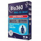 Dark blue box of Natures Aid Pro-30 MAX 8 Strain Complex digestive health probiotic capsule