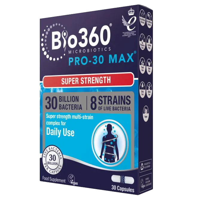 Natures Aid Pro-30 MAX 8 Strain Complex probiotic for digestive health and aid pro-30 max