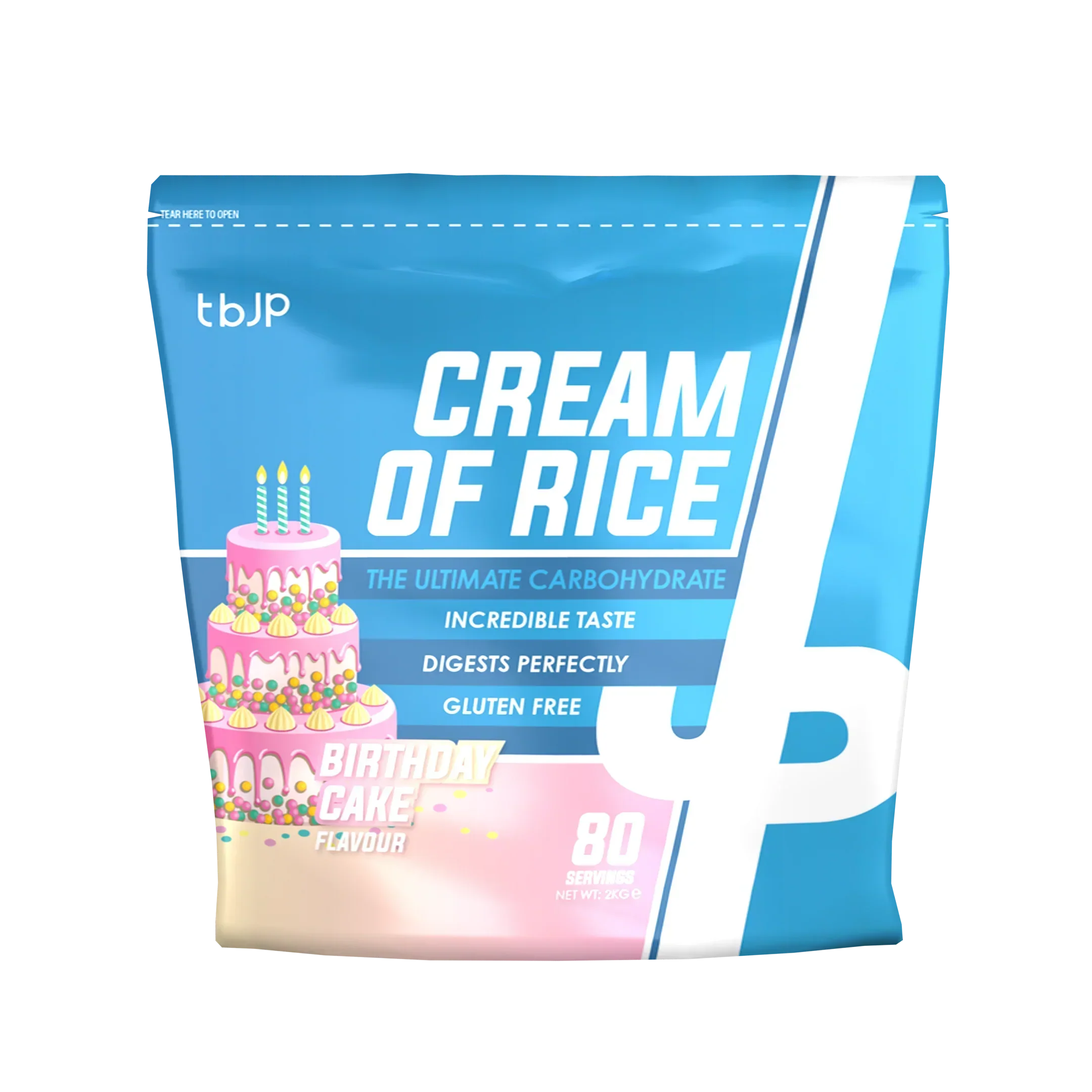 Trained By JP Cream Of Rice - 2kg / Birthday Cake - Cream of Rice Powder