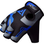 RDX Gym Gloves umblimation F6 - S / Blue - Weight Lifting Gloves