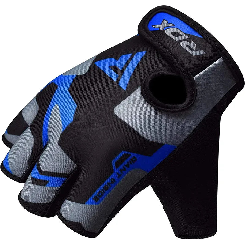 RDX Gym Gloves umblimation F6 - S / Blue - Weight Lifting Gloves