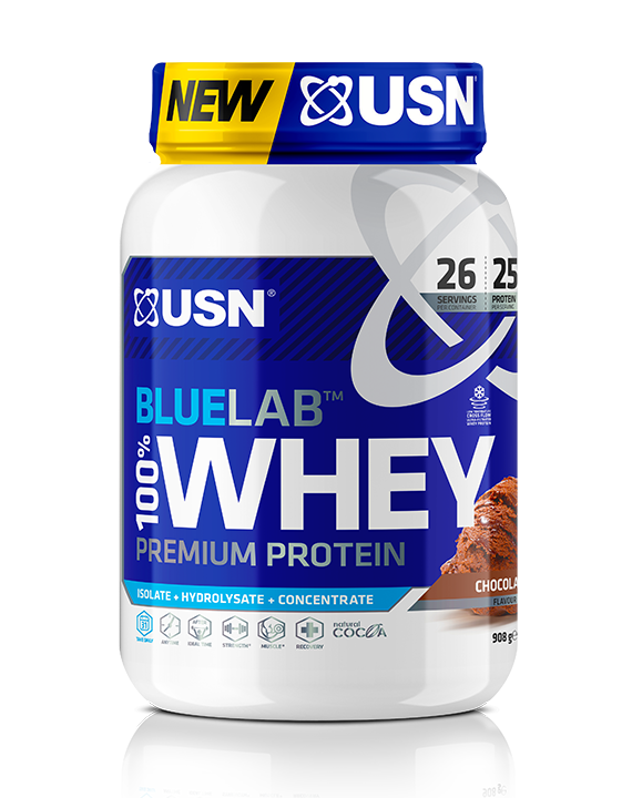 USN Blue Lab Whey - 908g / Chocolate - Whey Protein Powder