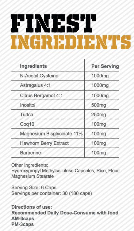 Gas Mark 10 Longevity Body Armour 180 Caps Vitamins & Minerals