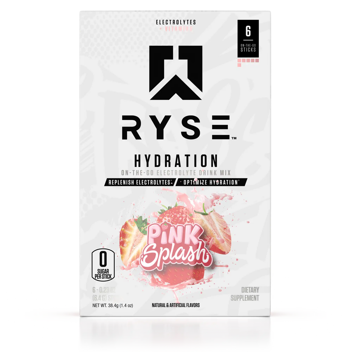 RYSE-Hydration-Sticks--Pink-Splash - Hydration Powder
