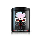 Genius Nutrition Whisper pre-workout supplement with skull mask design for muscle pumps