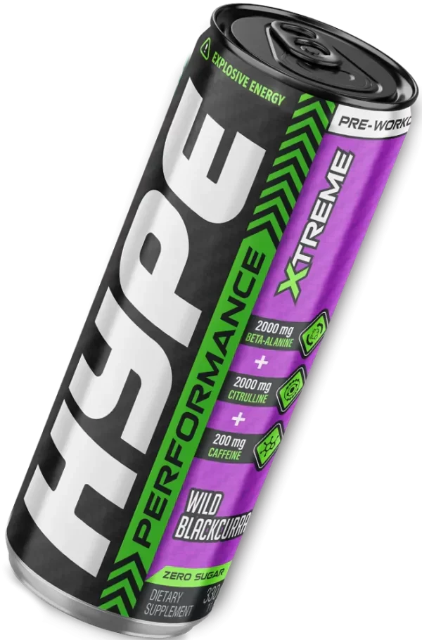 HYPE Pre Workout RTD - 24x330ml / Blackcurrant - Pre-Workout Ready-to-Drinks
