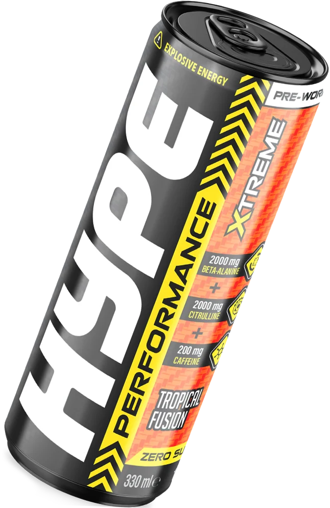 HYPE Pre Workout RTD - 24x330ml / Tropical - Pre-Workout Ready-to-Drinks