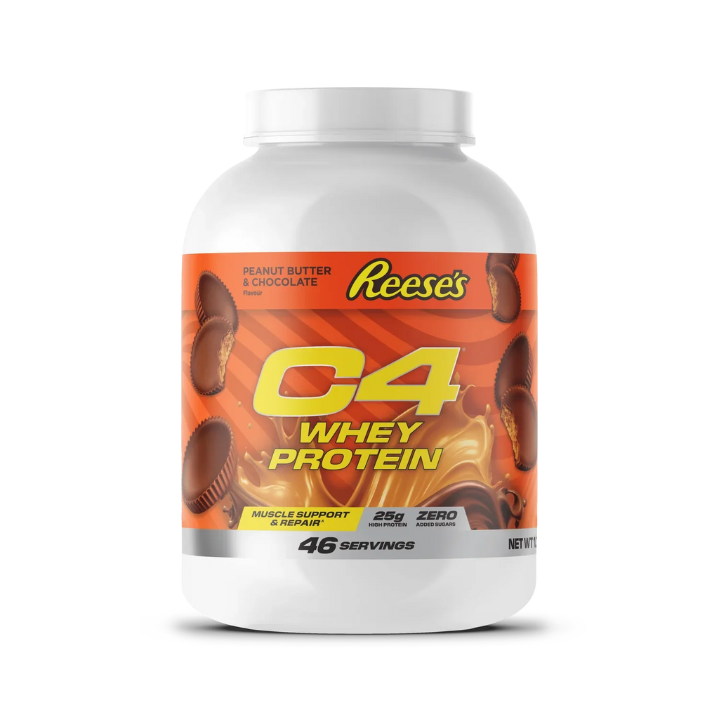 Cellucor C4 Whey with Reese’s Peanut Butter Cup flavor, 46 servings, 25g protein
